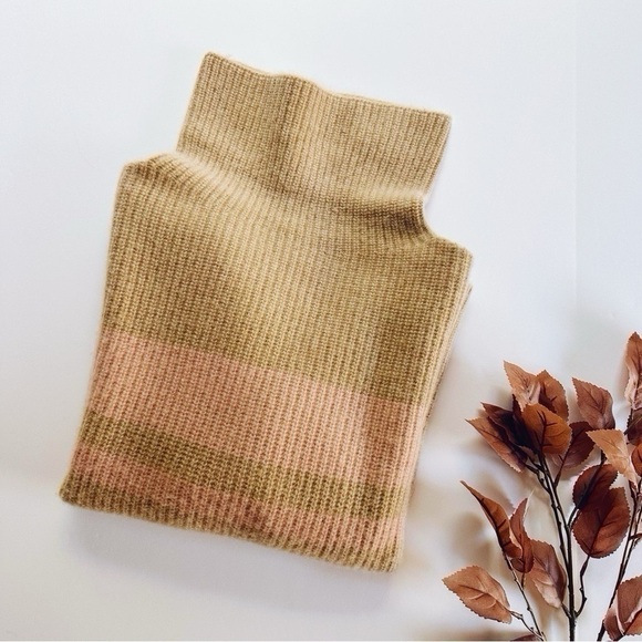 J.Crew Women’s Cashmere Relaxed Turtleneck Sweater in Stripe - Picture 5 of 8